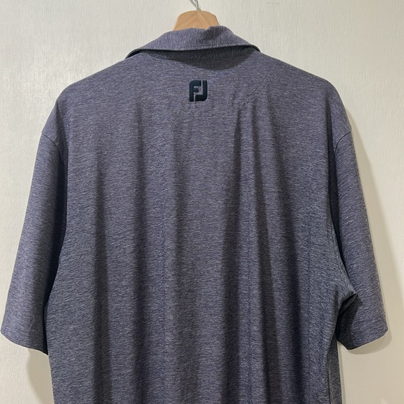 FJ MEN GREY PERFORMANCE POLO SHIRT W EMBROIDERED LOGO Sz LG - Picture 3 of 12